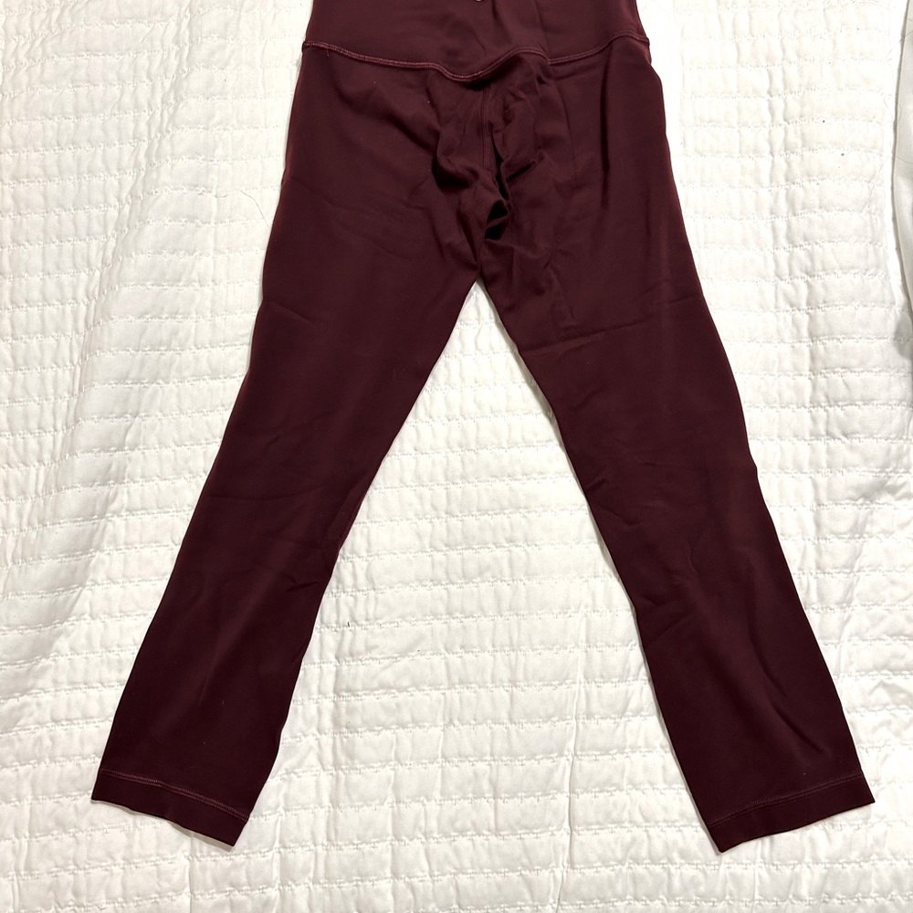 Women’s align leggings size 2 maroon